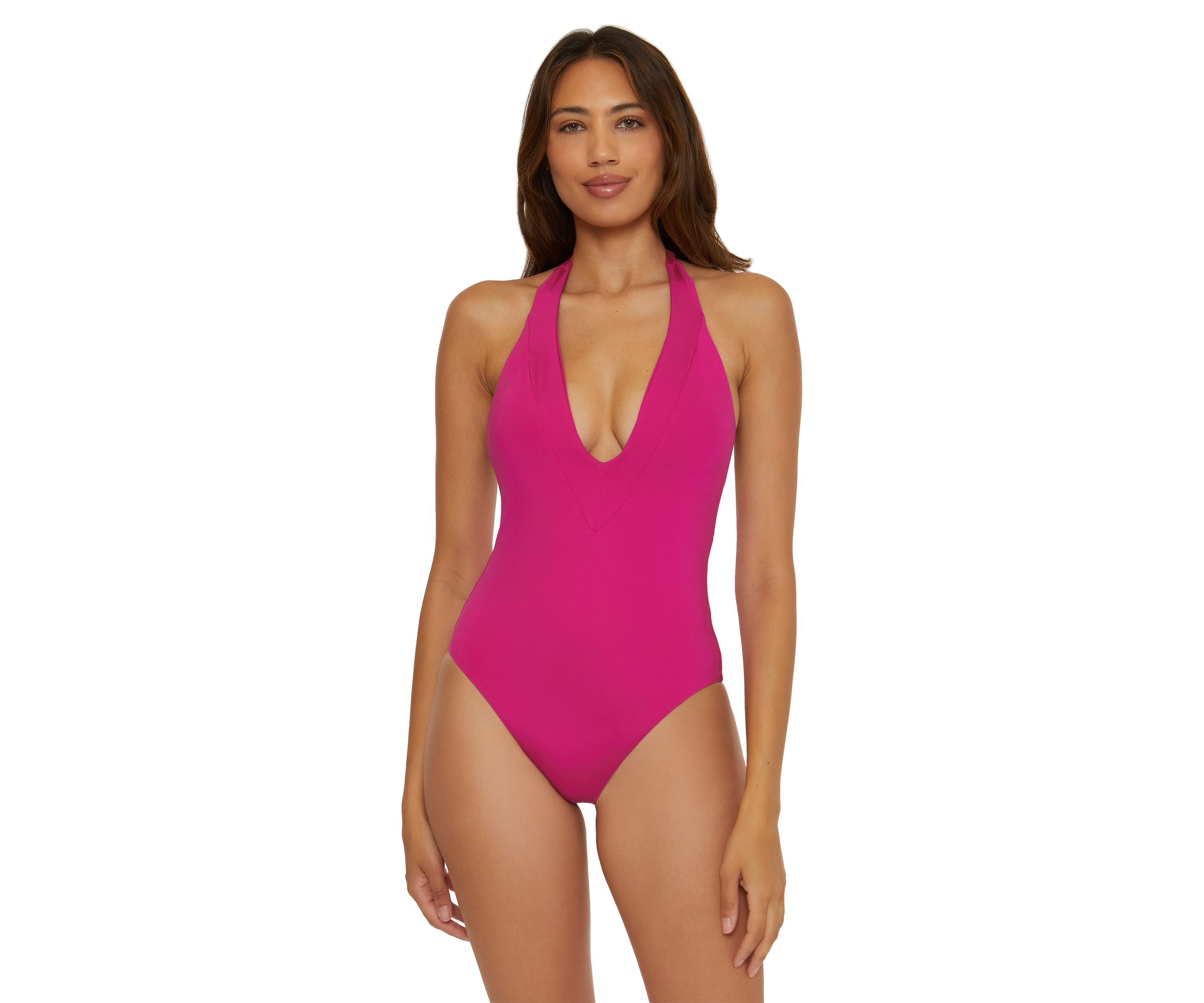 Monaco V Plunge Solid Mio Swimsuit
