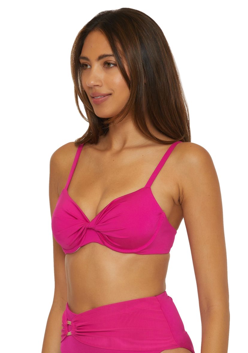 Monaco Underwire Solid Bikini Swim Top