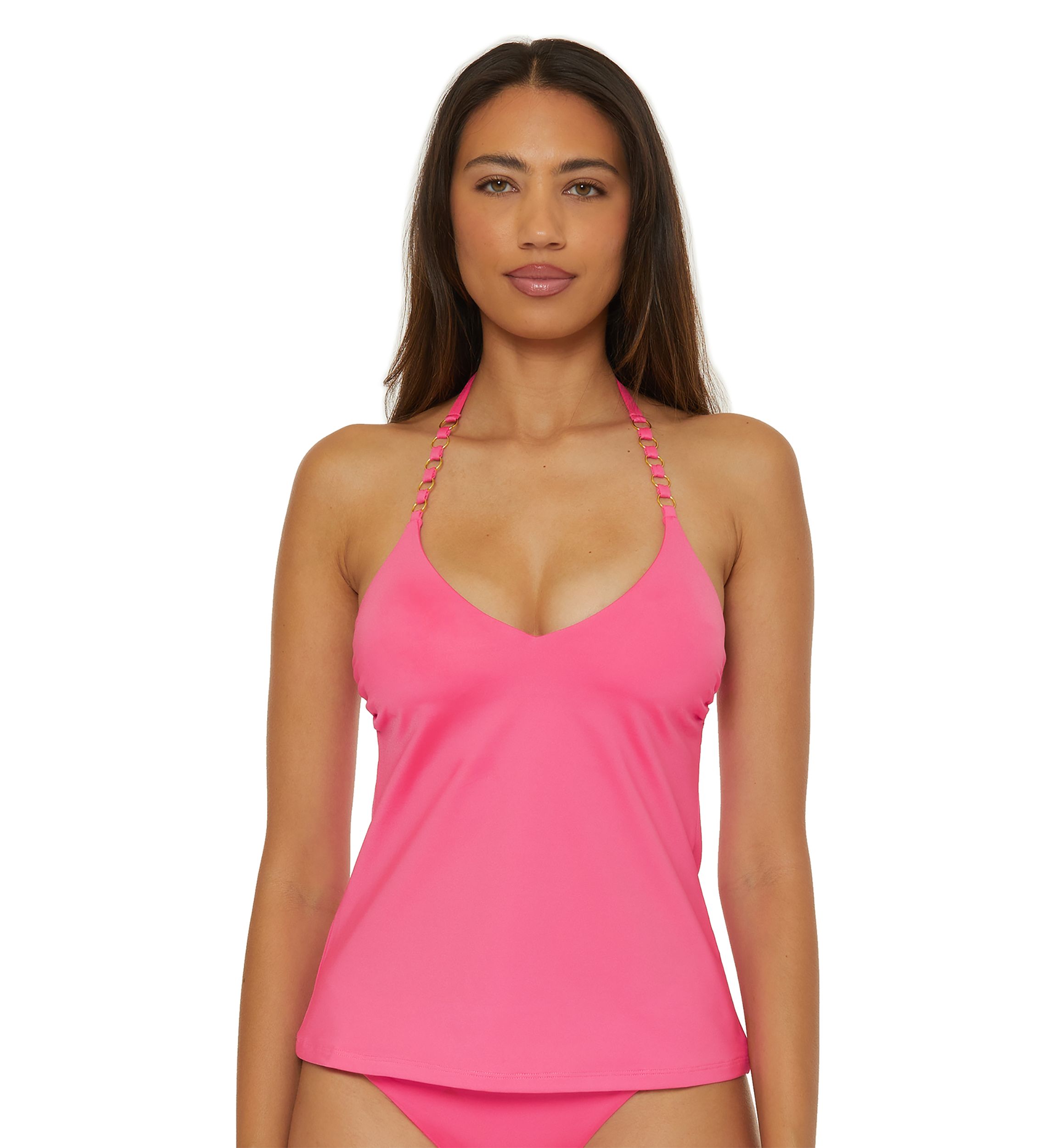 Monaco Ring Halter Tankini Swim Top 