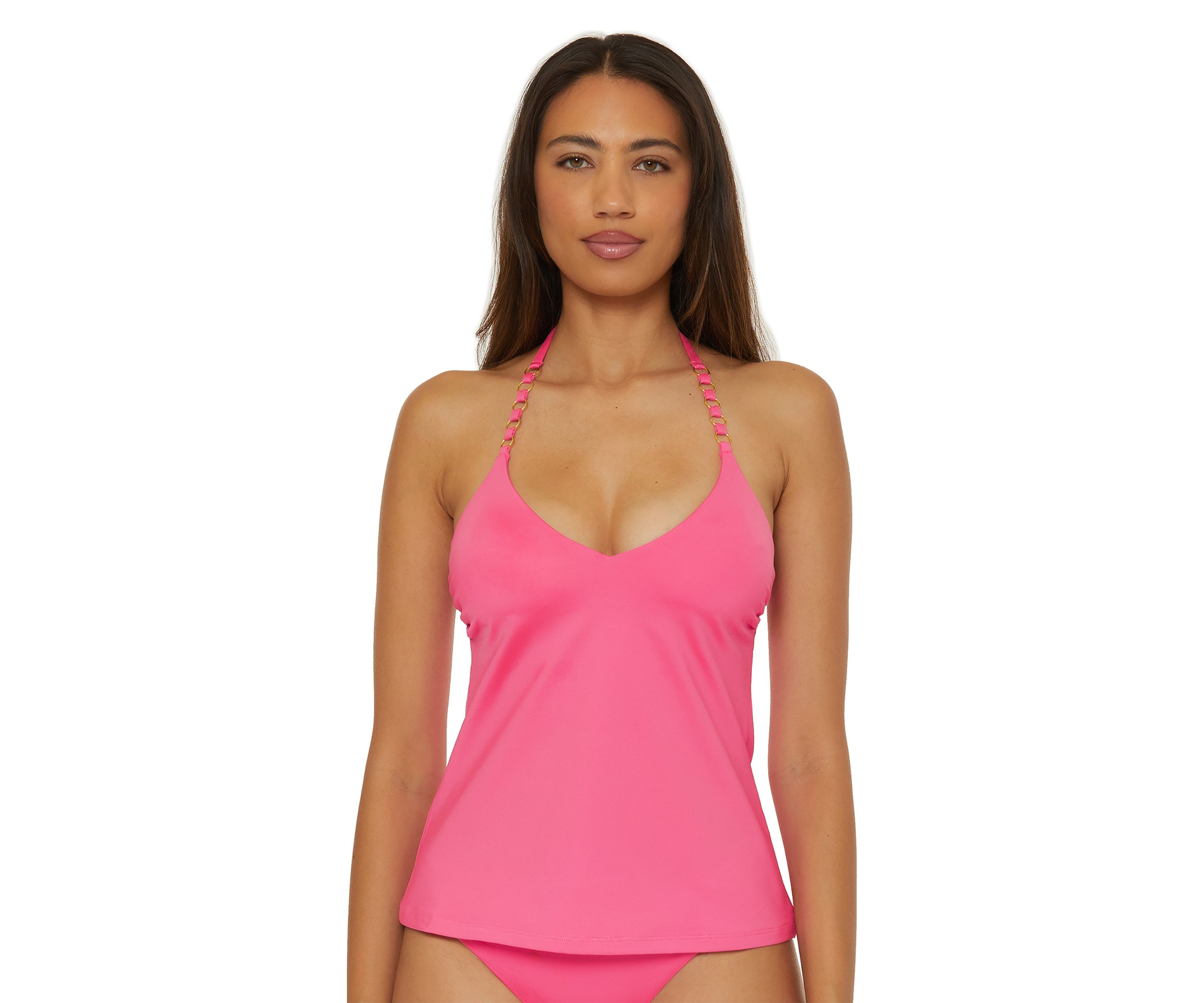 Monaco Ring Halter Tankini Swim Top 