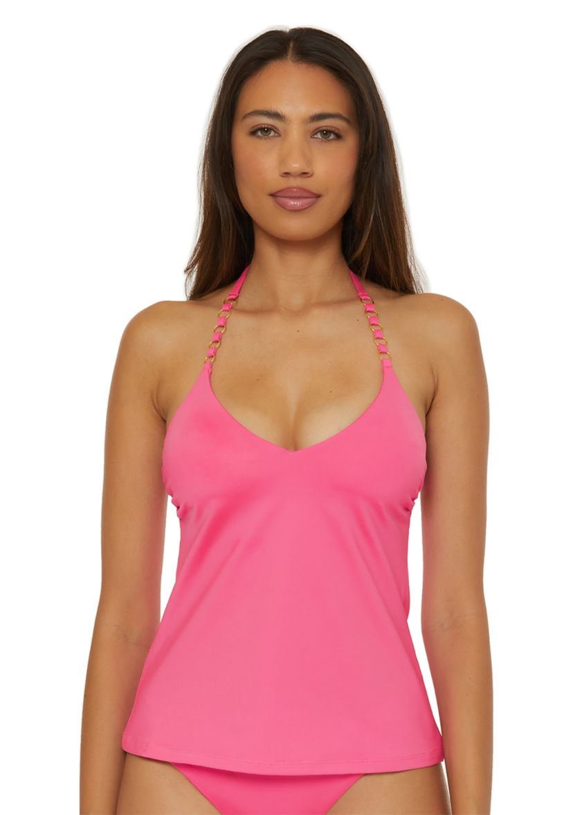 Monaco Ring Halter Tankini Swim Top 