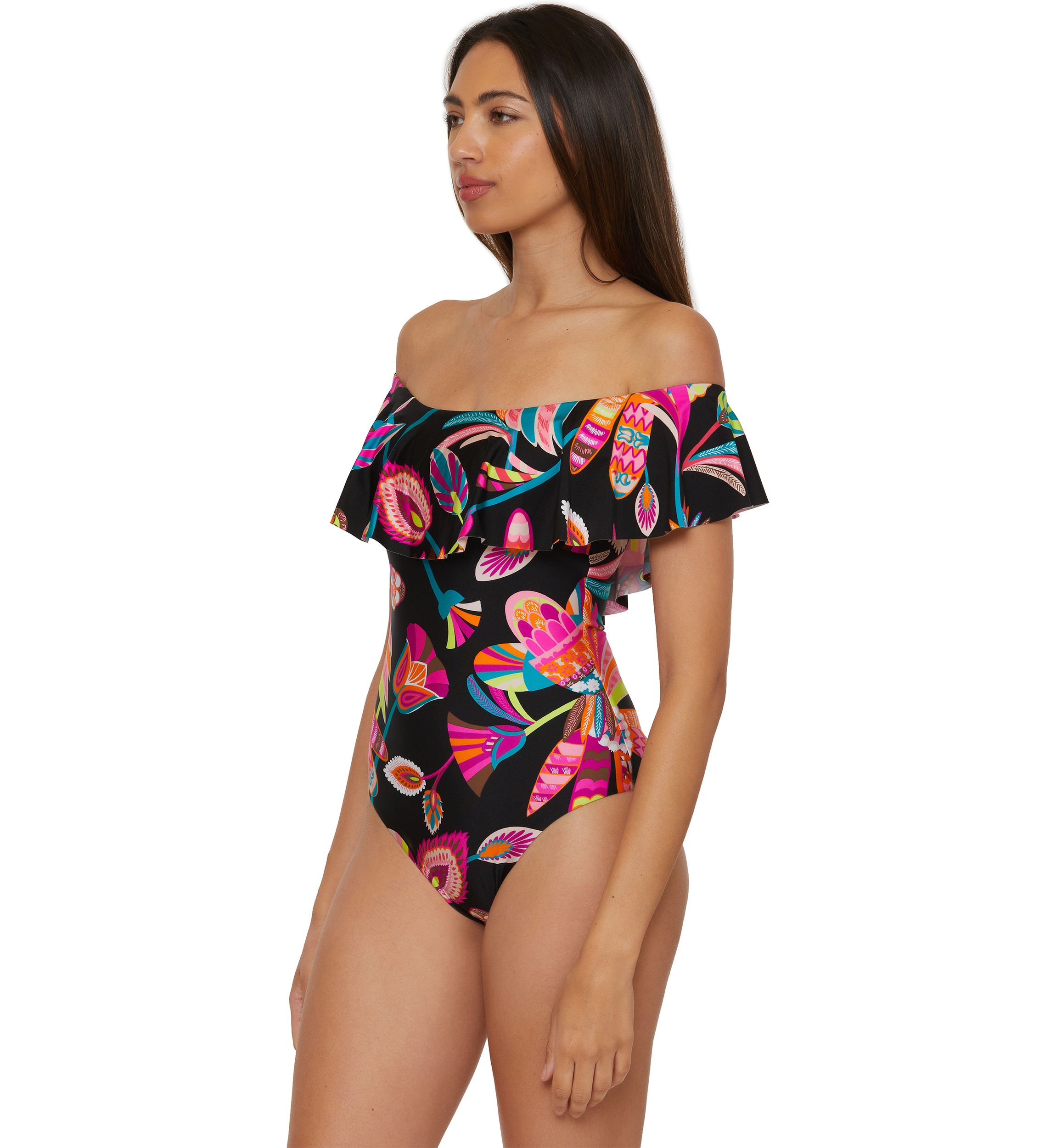 Luminary Ruffle Bandeau Mio One Piece Swimsuit