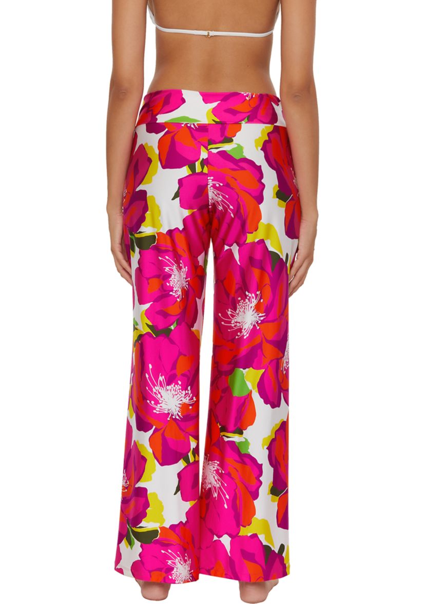 Bloom Print Swim Cover Up Pants
