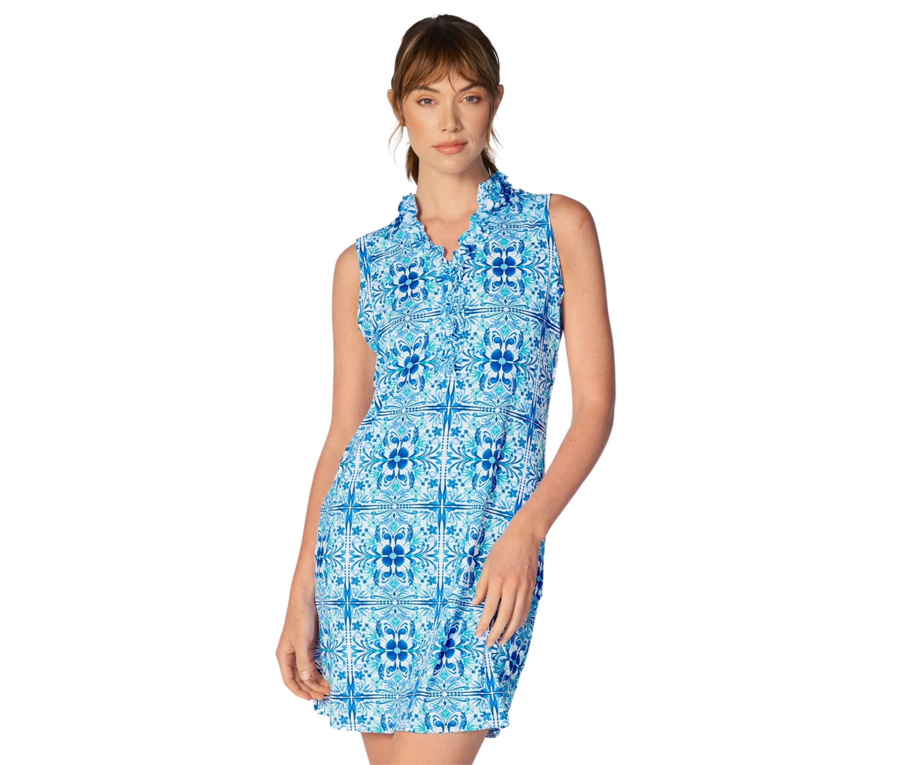 Sleeveless Double Ruffle Dress