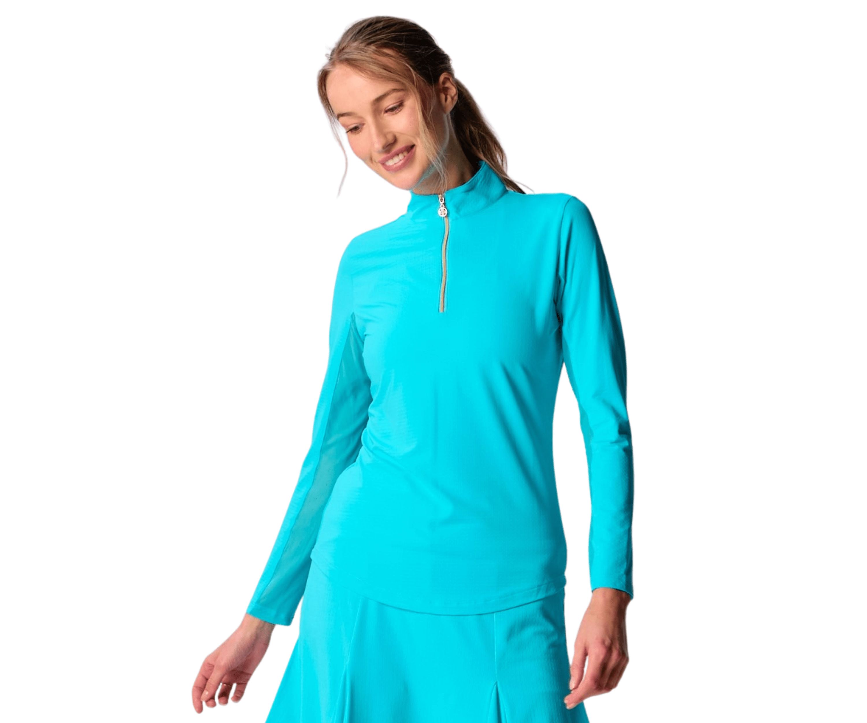 Long Sleeve Mock Neck Top