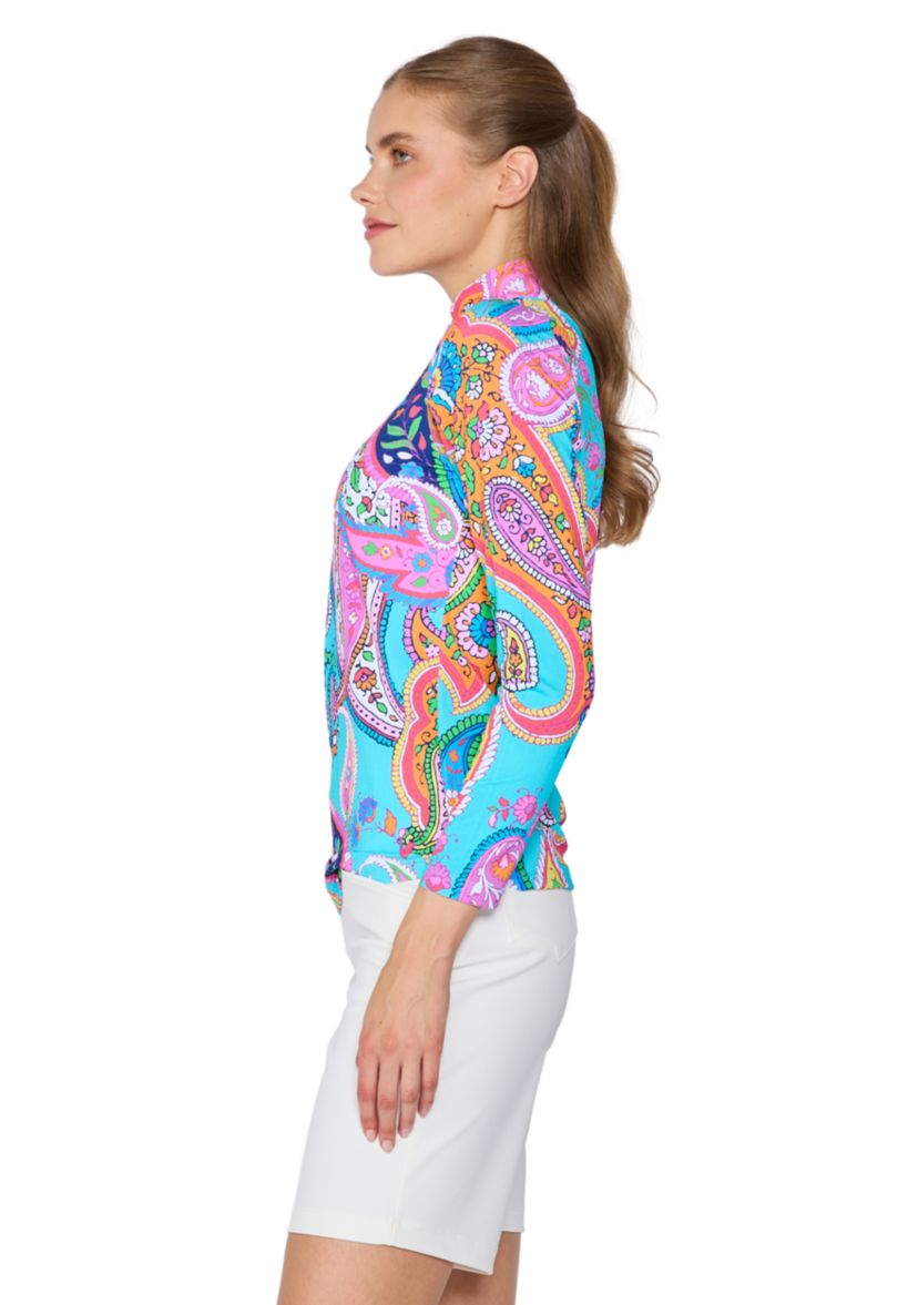 Long Sleeve Mock Neck Top