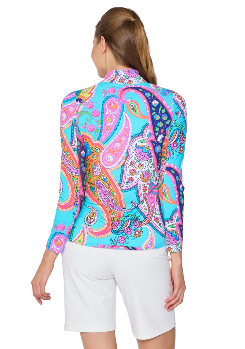 Long Sleeve Mock Neck Top
