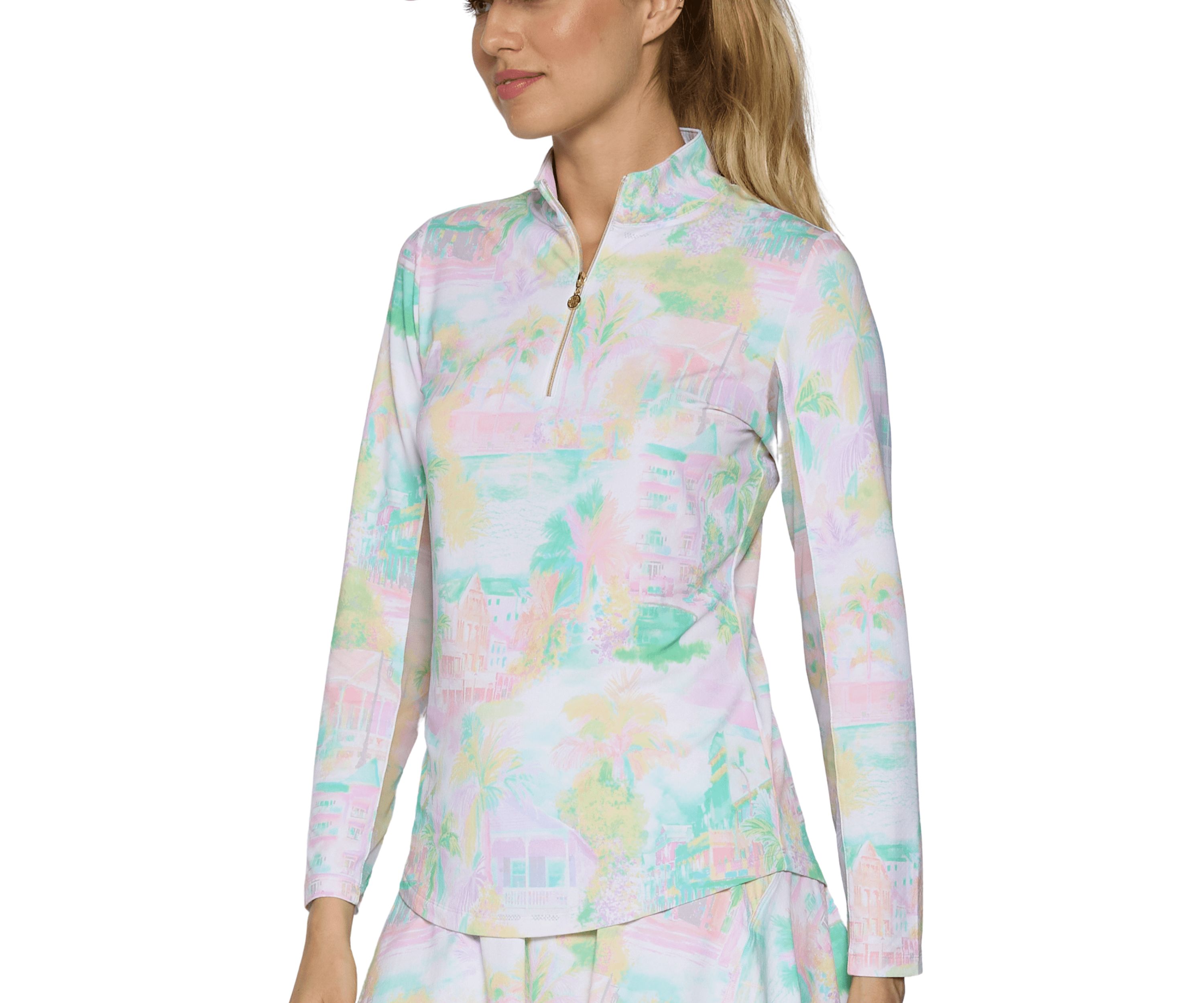 Long Sleeve Mock Neck Top