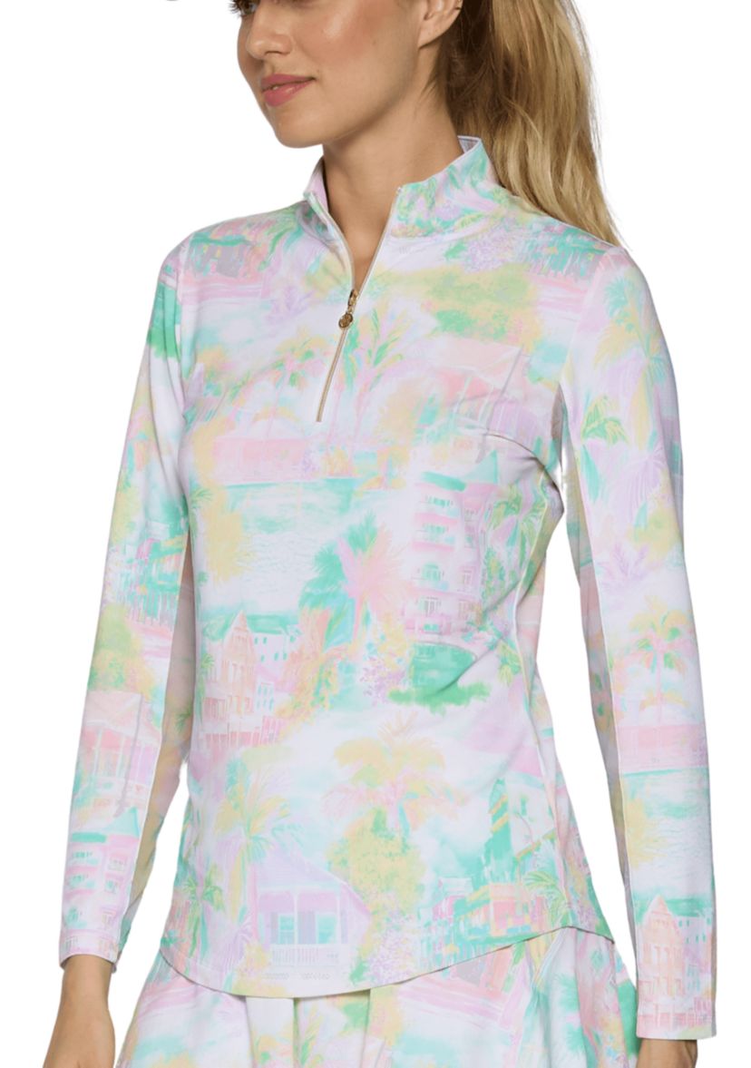 Long Sleeve Mock Neck Top