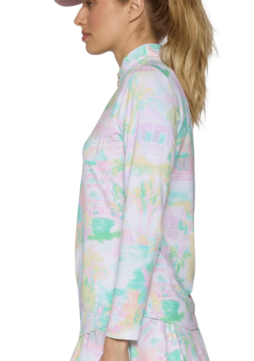 Long Sleeve Mock Neck Top