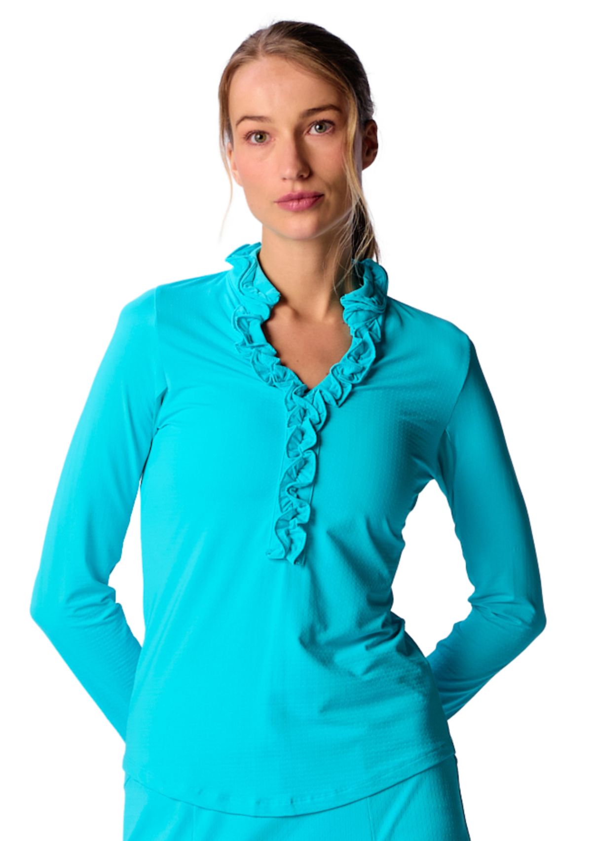 Long Sleeve Double Ruffle Top