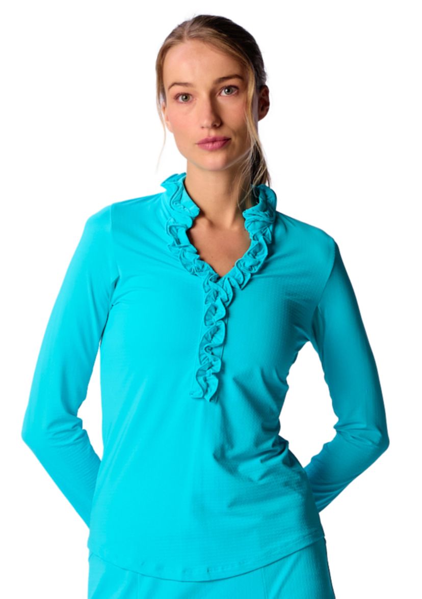 Long Sleeve Double Ruffle Top