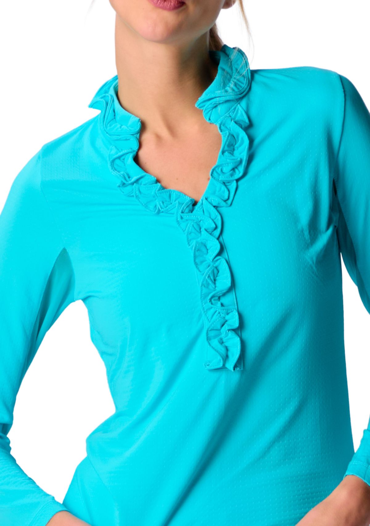 Long Sleeve Double Ruffle Top