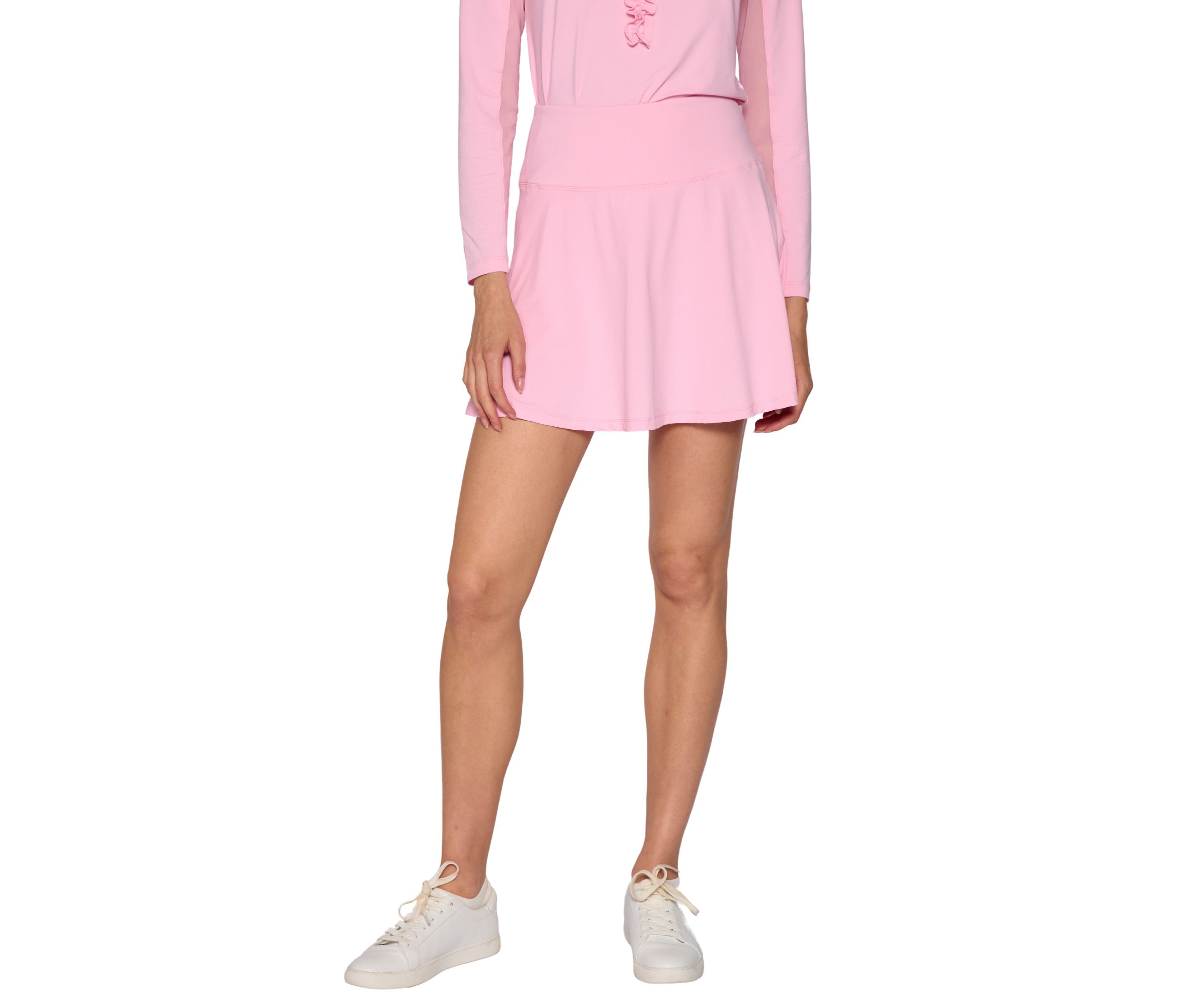 Back Yoke Ruffle Skort