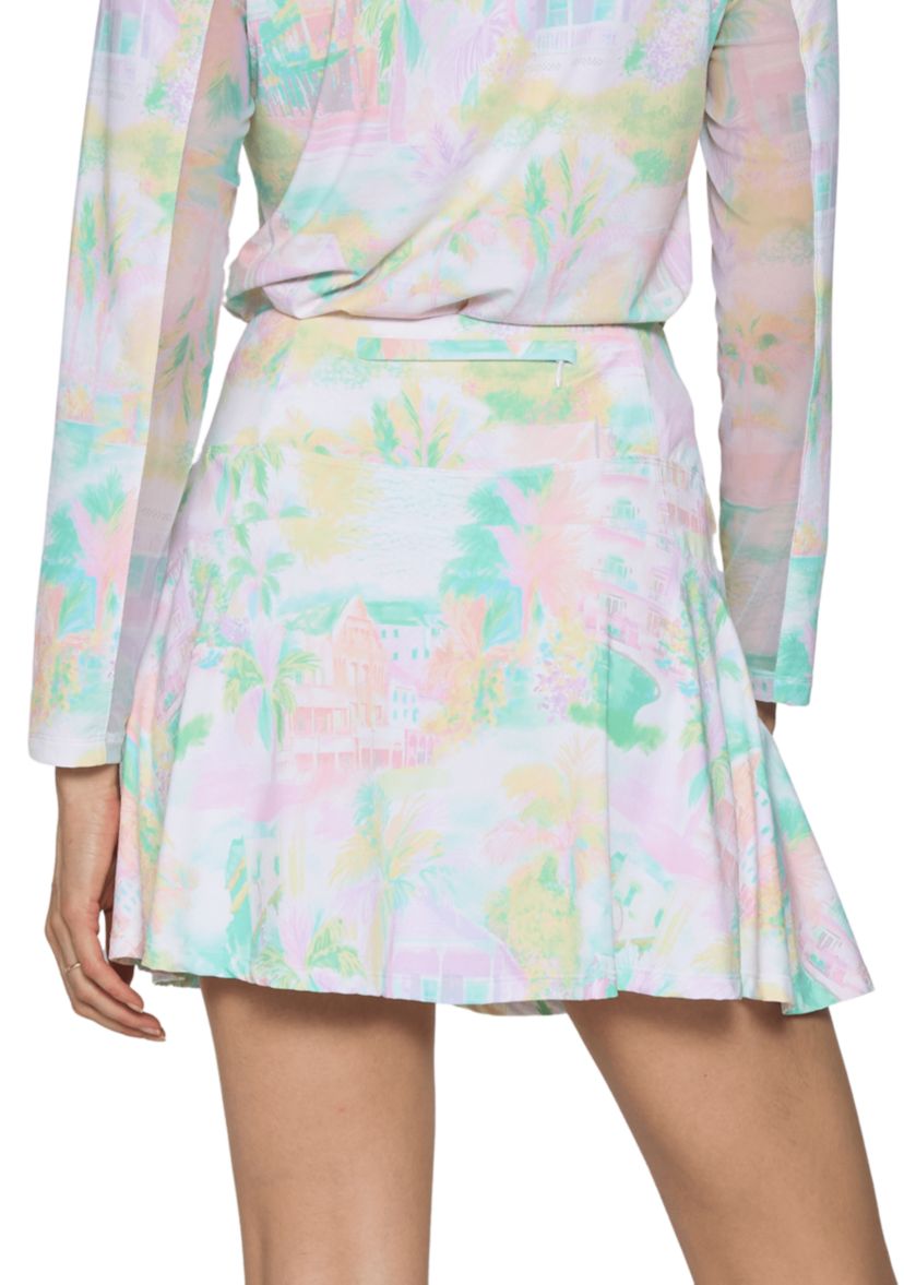 Back Yoke Ruffle Skort