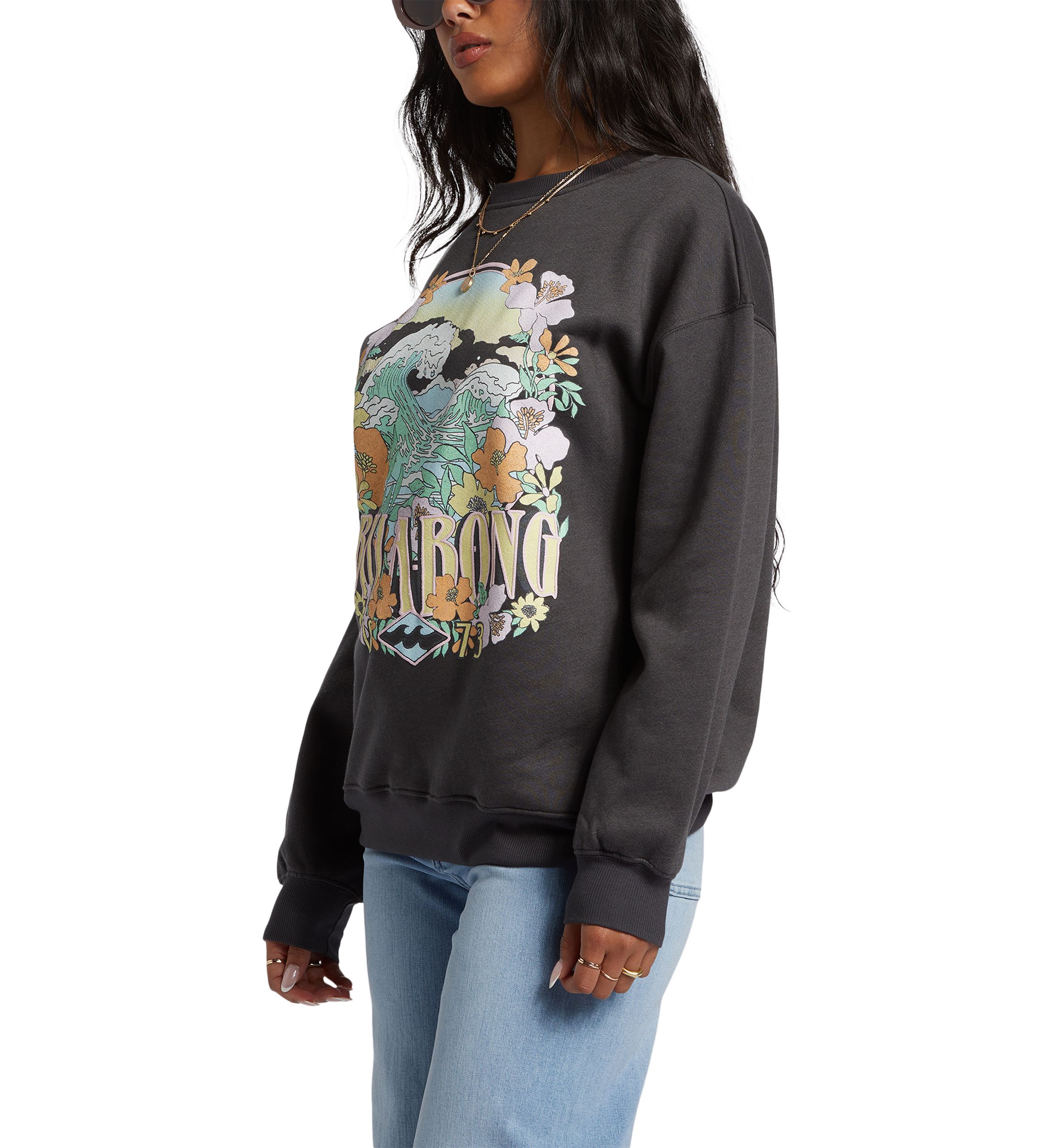 Waves Are Calling Graphic Pullover
