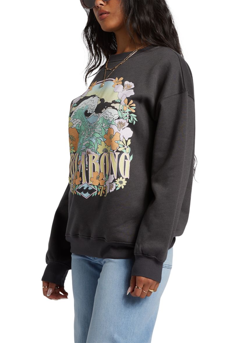 Waves Are Calling Graphic Pullover