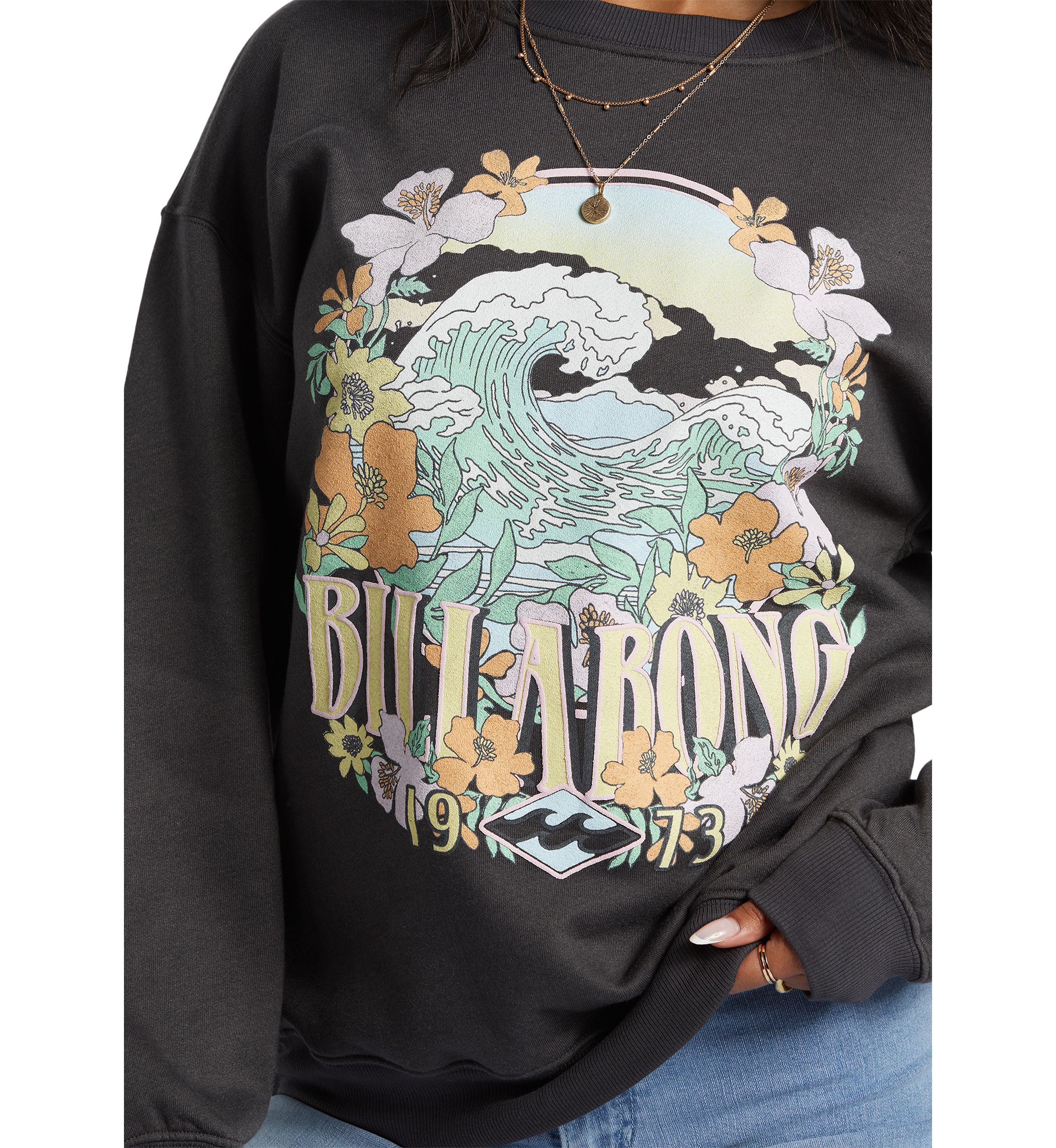 Waves Are Calling Graphic Pullover