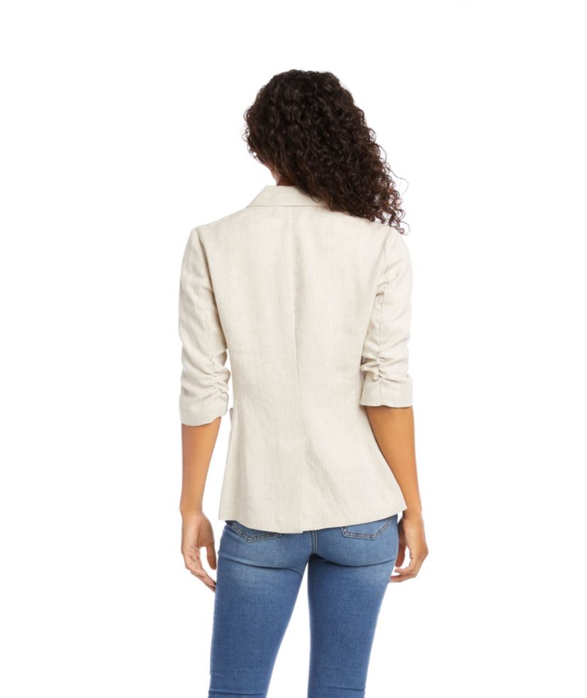 Ruched Sleeve Jacket
