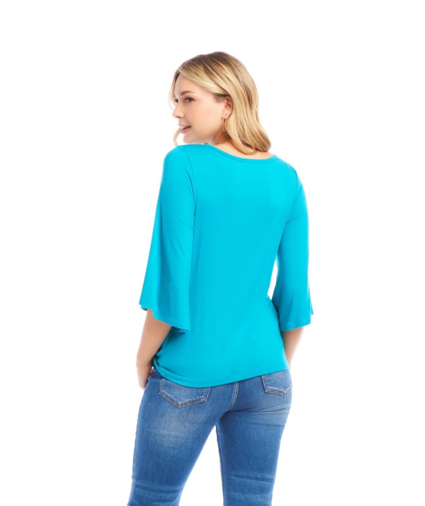 Flare Sleeve Pick Up Top
