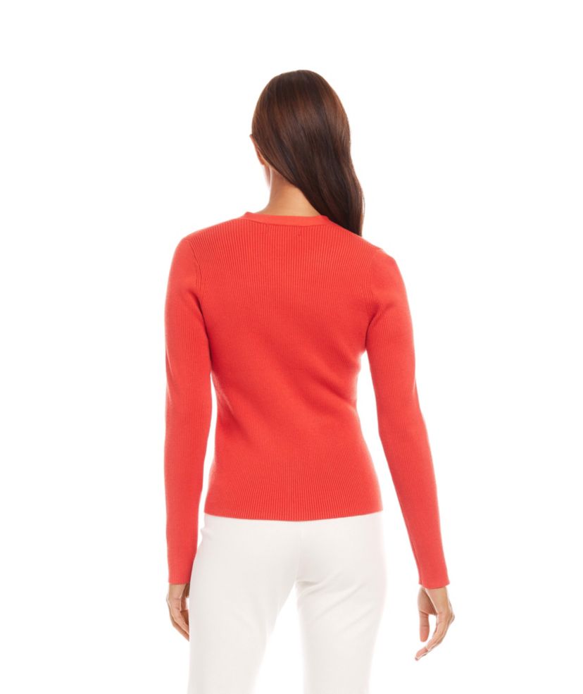 Ribbed Cardigan Sweater