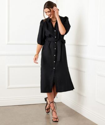 Puff Sleeve Shirtdress