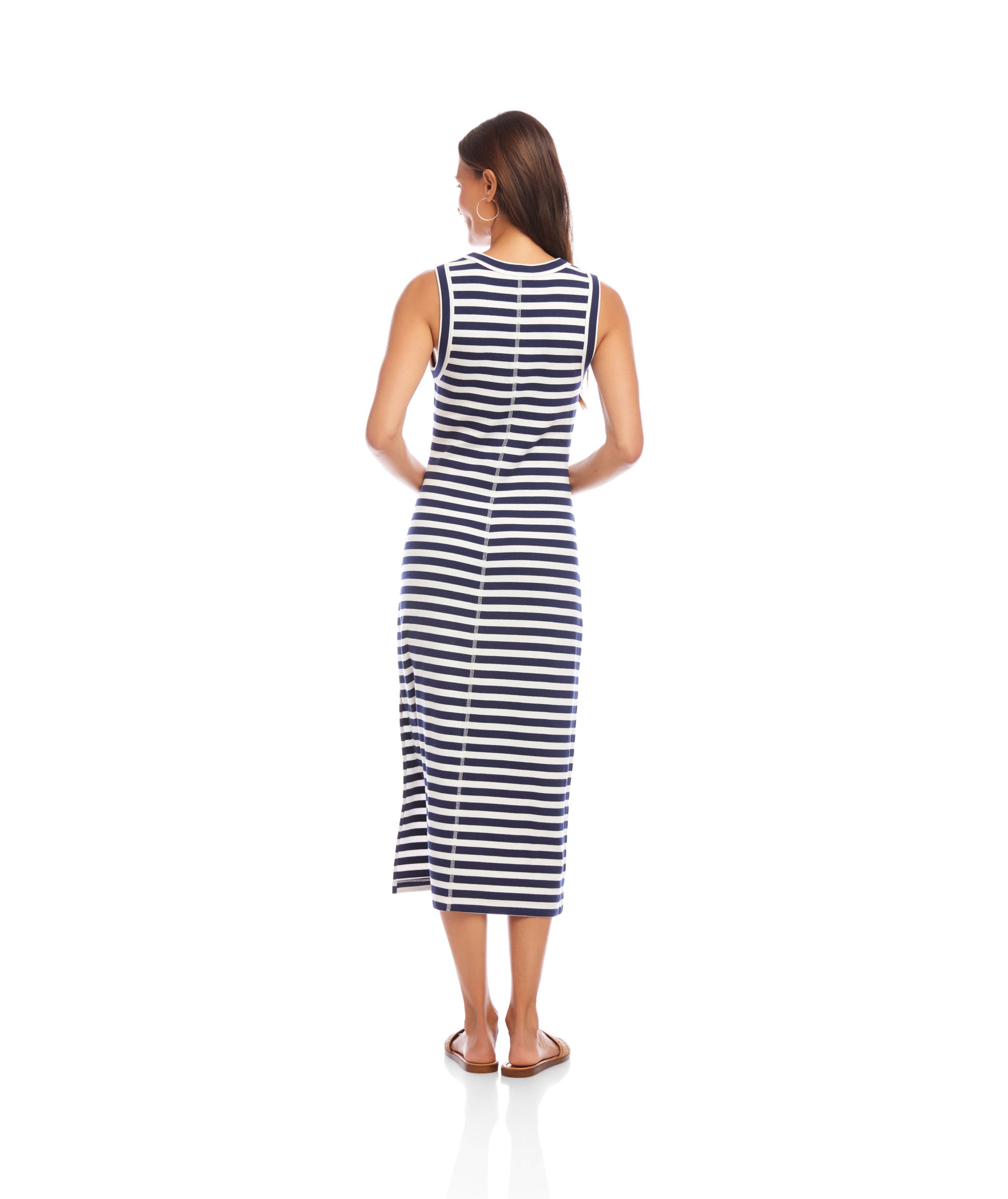 Stripe Midi Column Dress