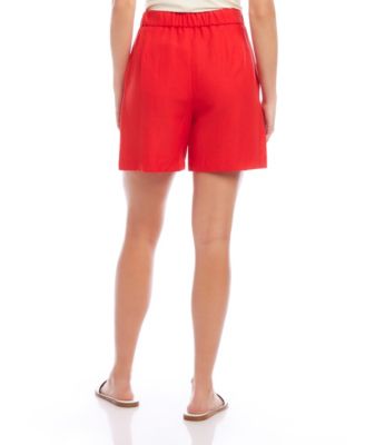 High-Waist Pleated Shorts