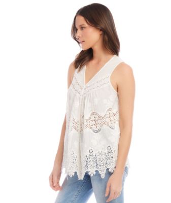 Embroidered Lace Top