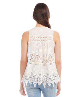 Embroidered Lace Top