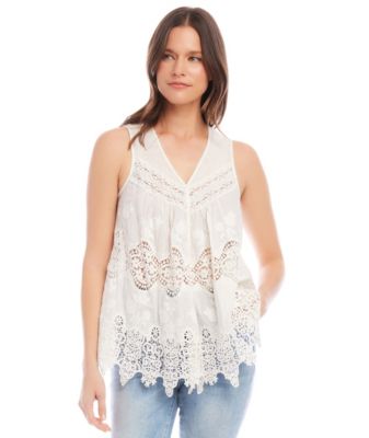 Embroidered Lace Top