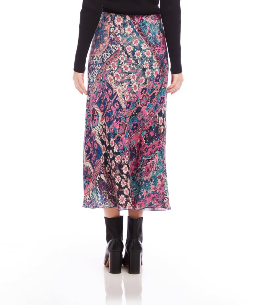 Bias Cut Midi Skirt