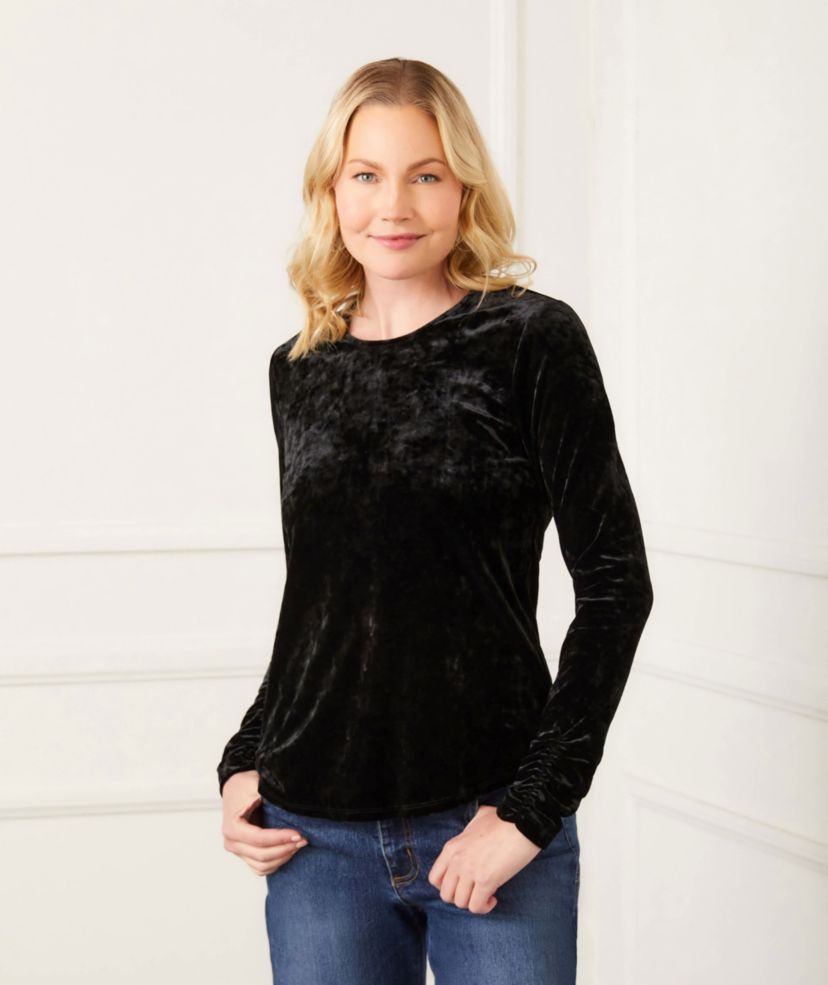 Shirred Sleeve Top