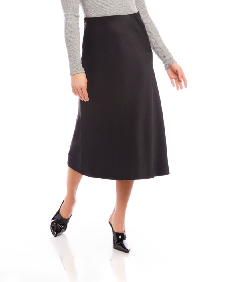 Bias Cut Midi Skirt