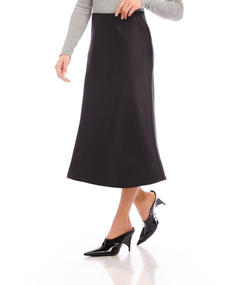 Bias Cut Midi Skirt