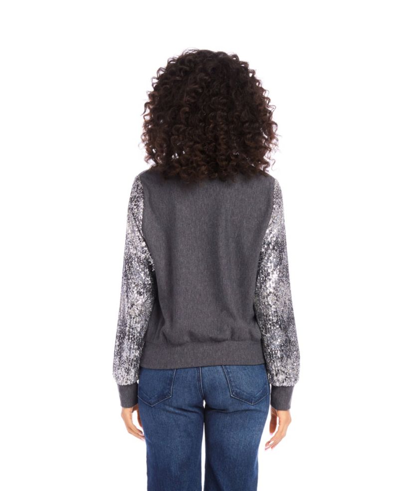 Sequin Sleeve Top