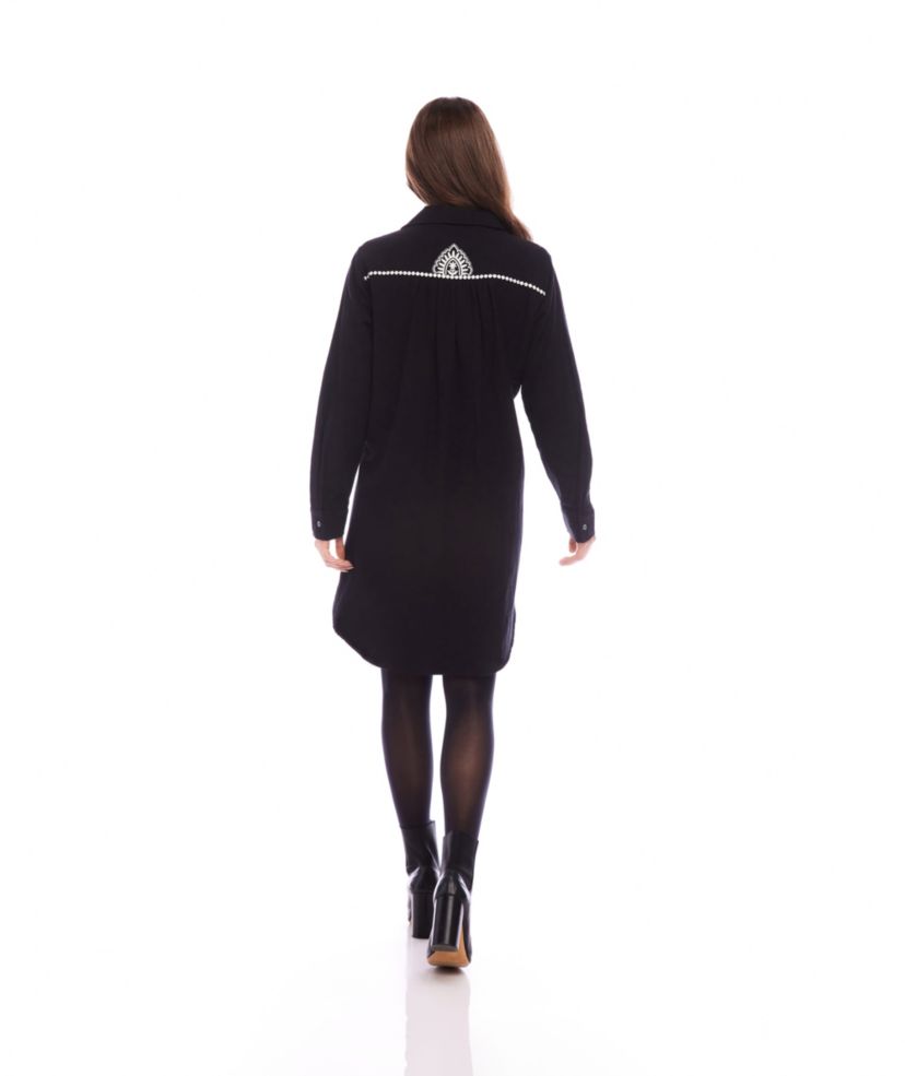 Embroidered Shirtdress