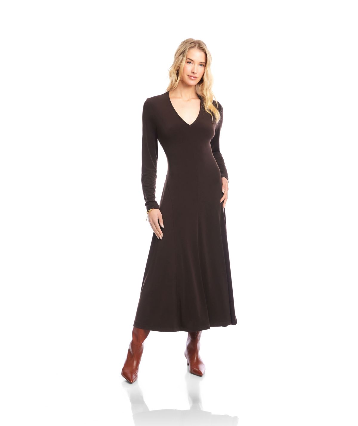 Kate V-Neck Midi Travel Dress