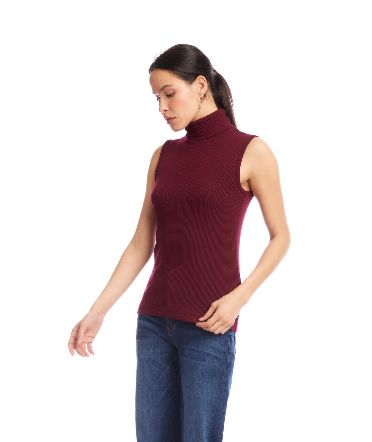 Ribbed Turtleneck Tank