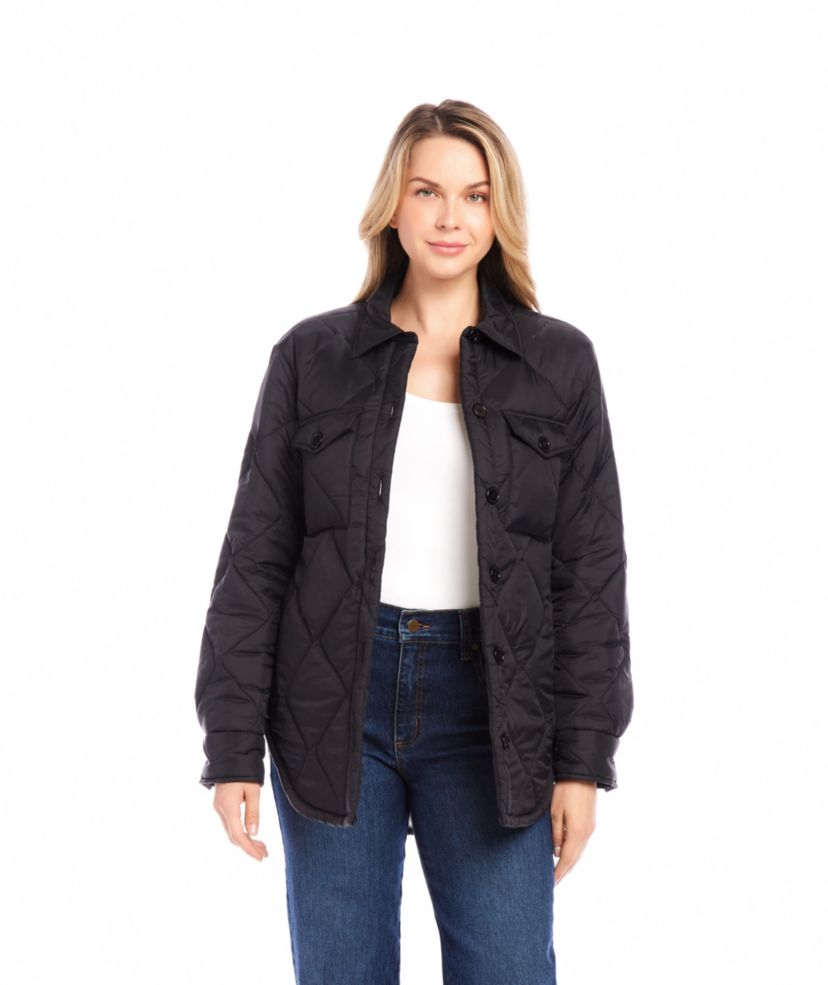 Faux Fur Quilted Jacket