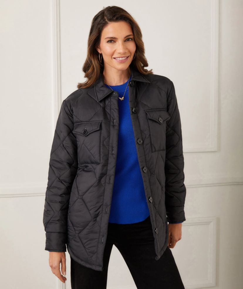 Faux Fur Quilted Jacket