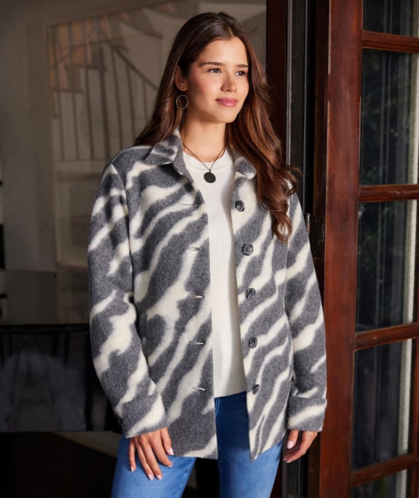 Brushed Shirt Jacket