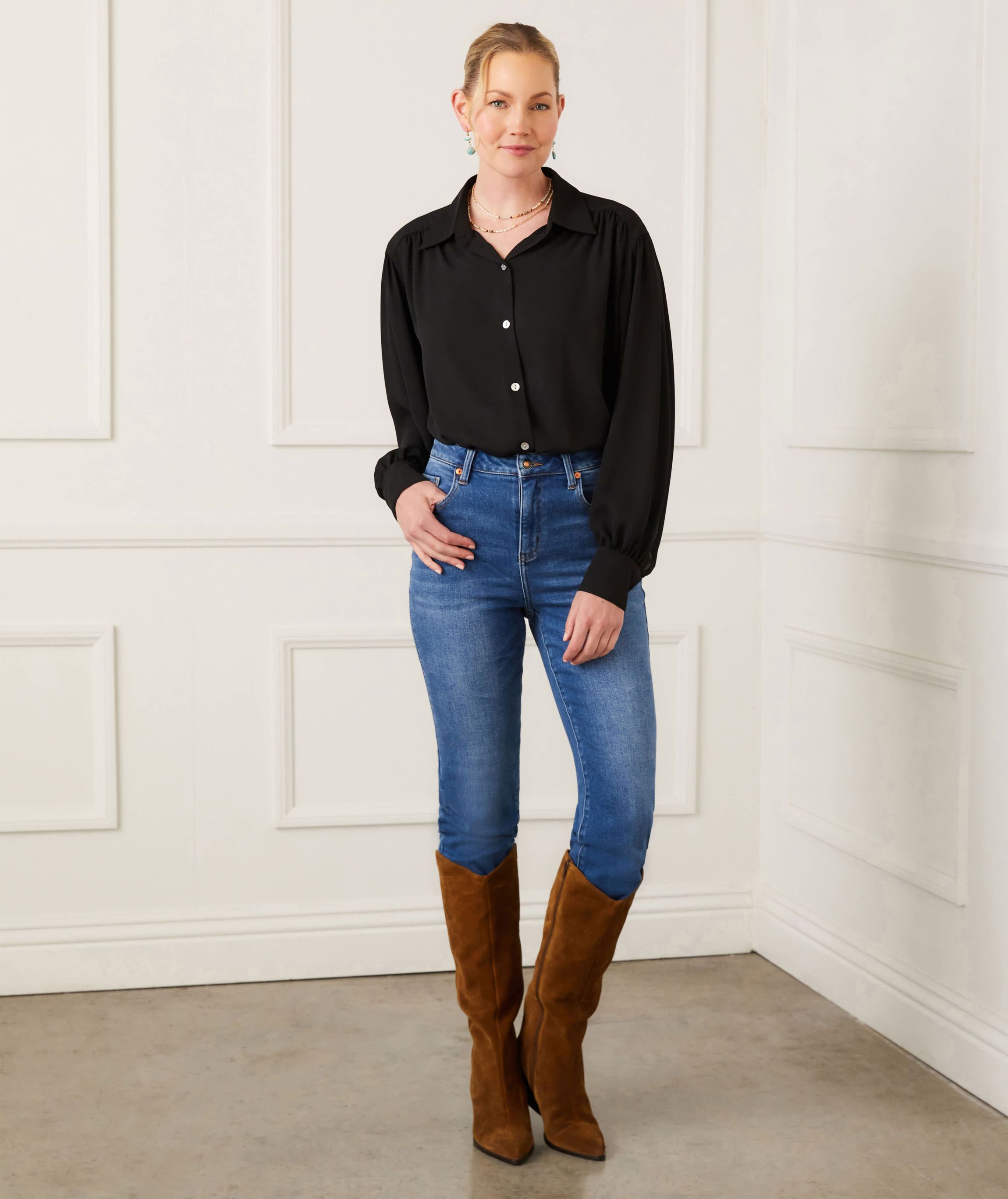 Dropped Shoulder Blouse