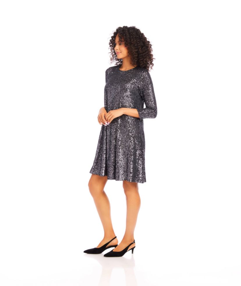 Sequin Swing Dress