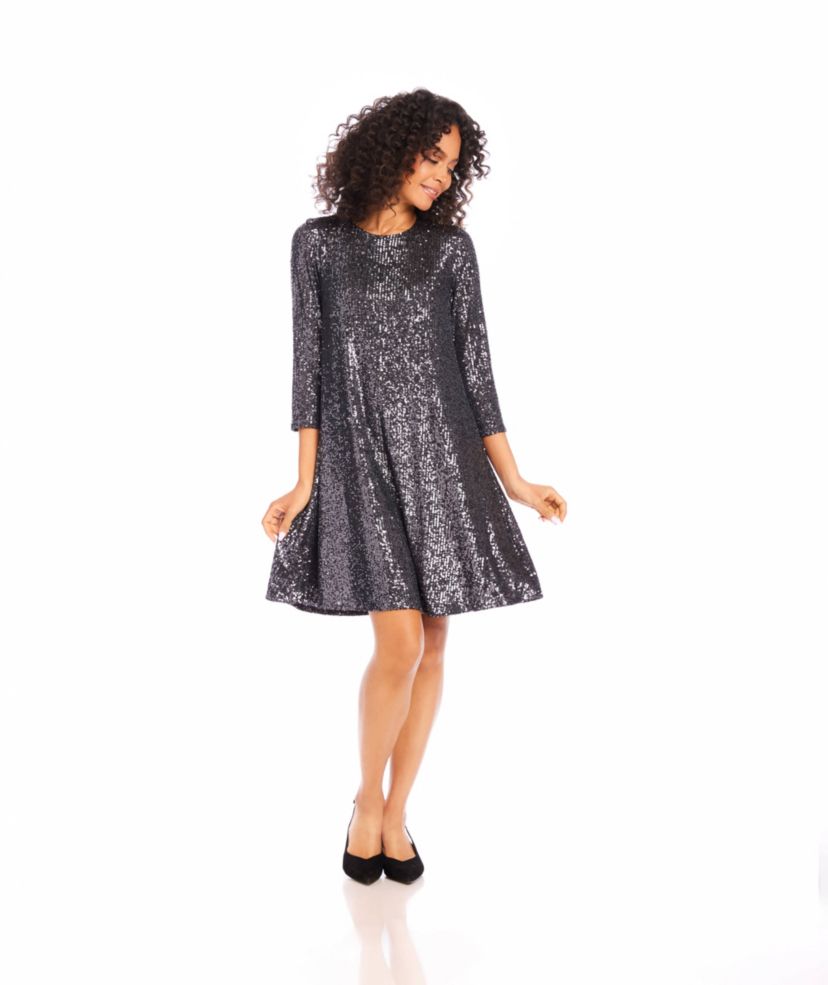 Sequin Swing Dress