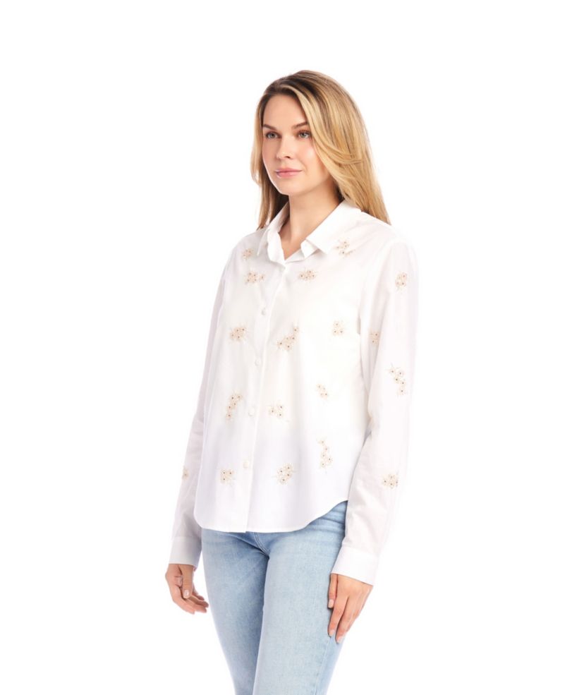 Embellished Button Up Shirt