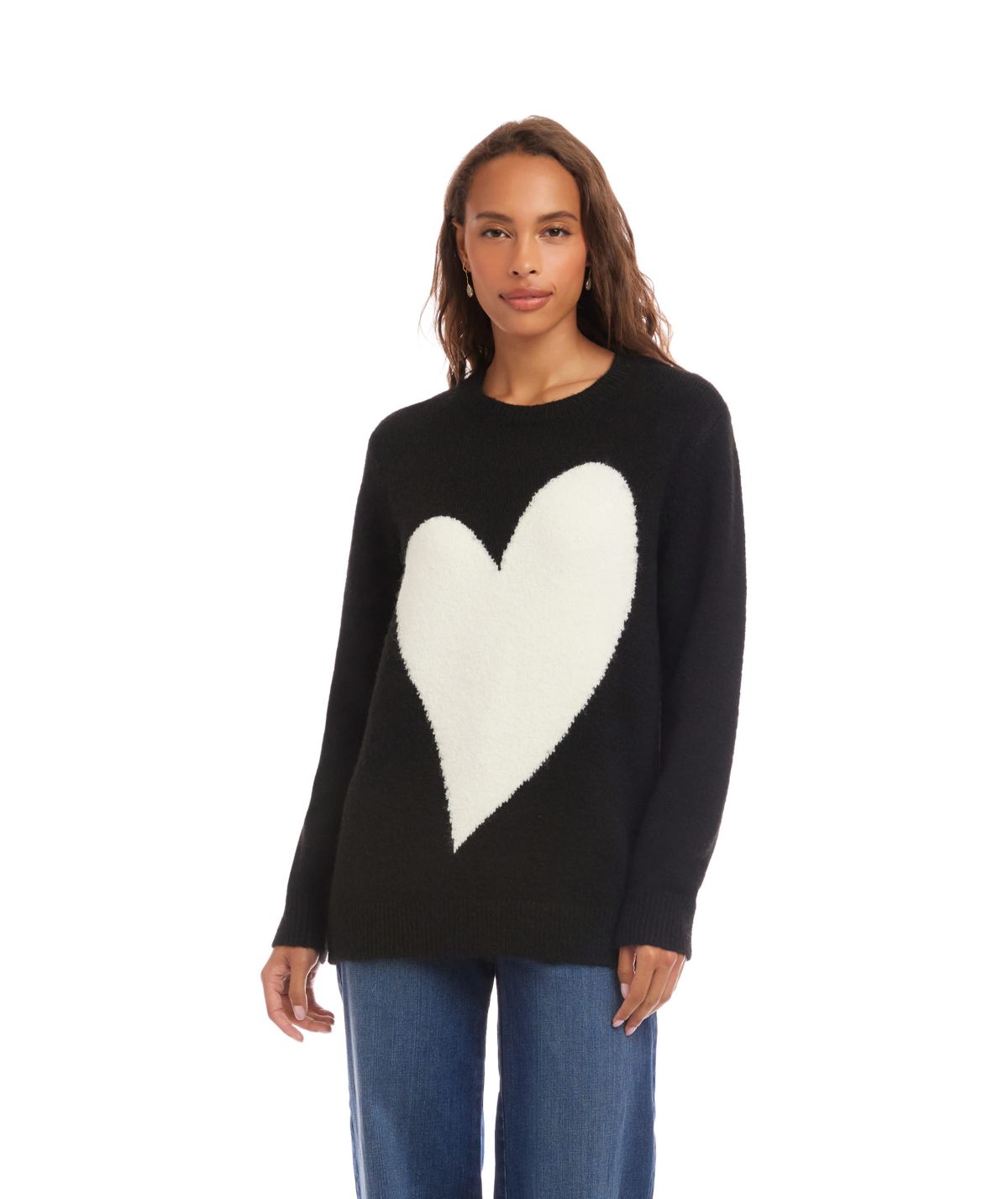 Heart Jacquard Sweater