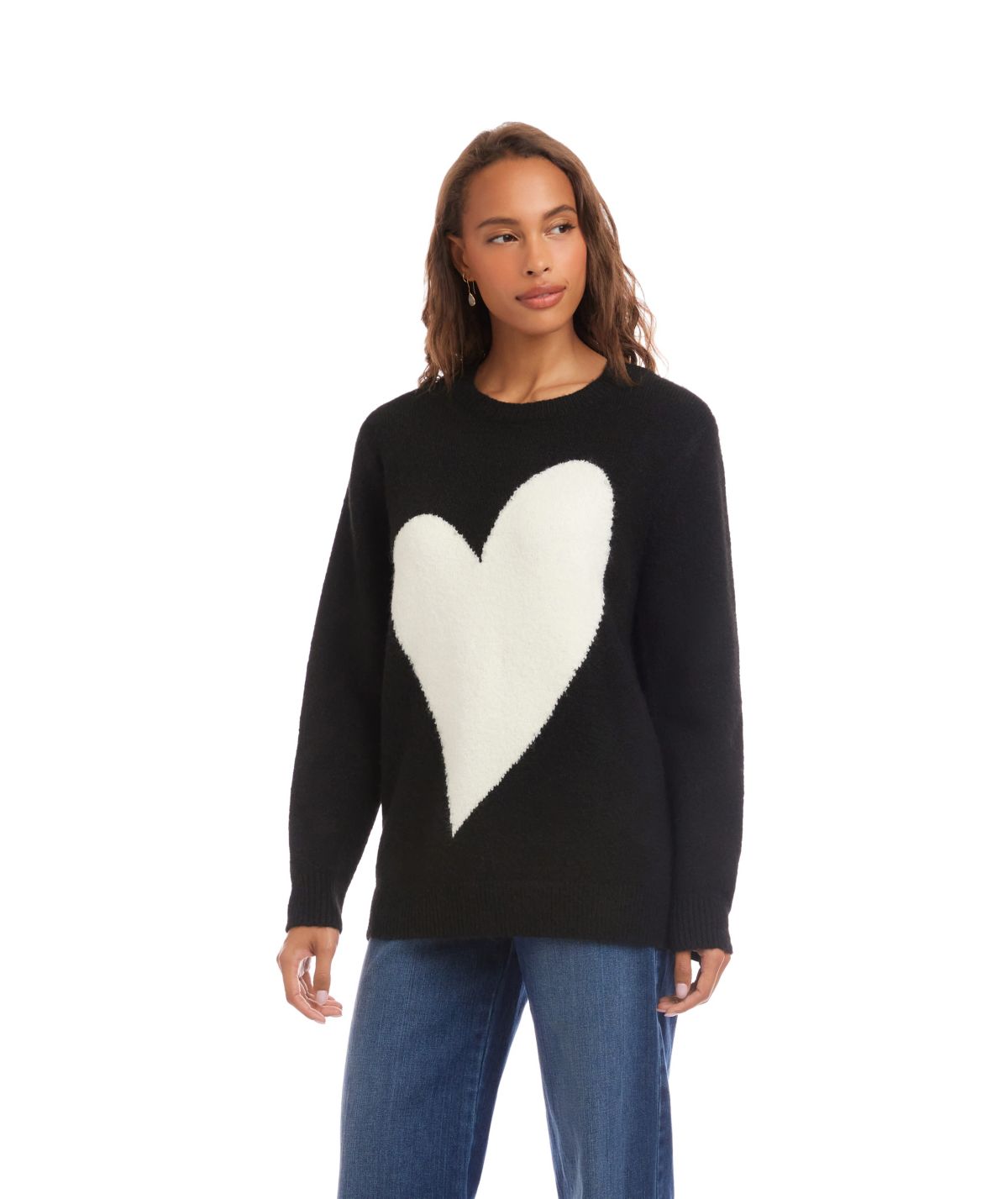 Heart Jacquard Sweater
