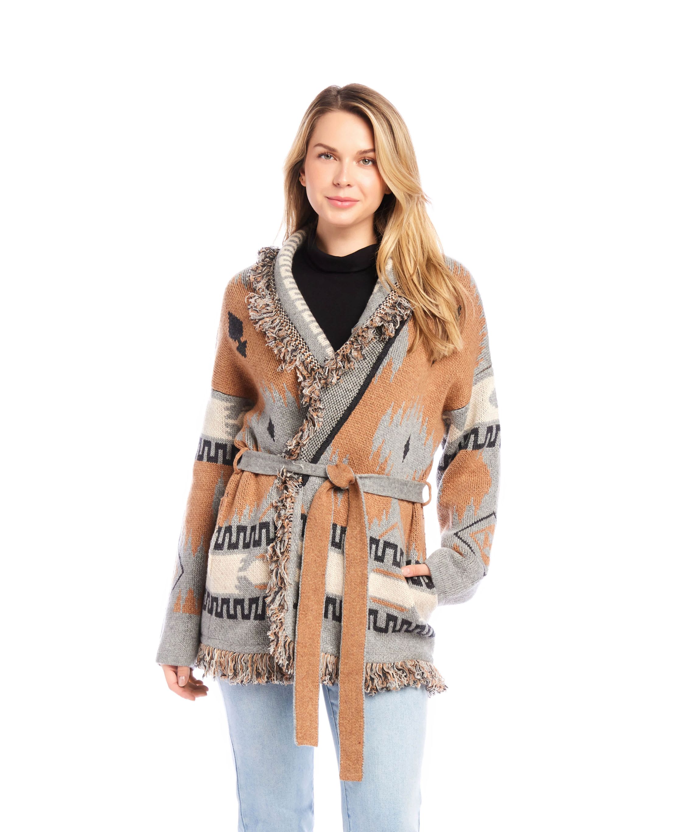 Fringe Cardigan Sweater