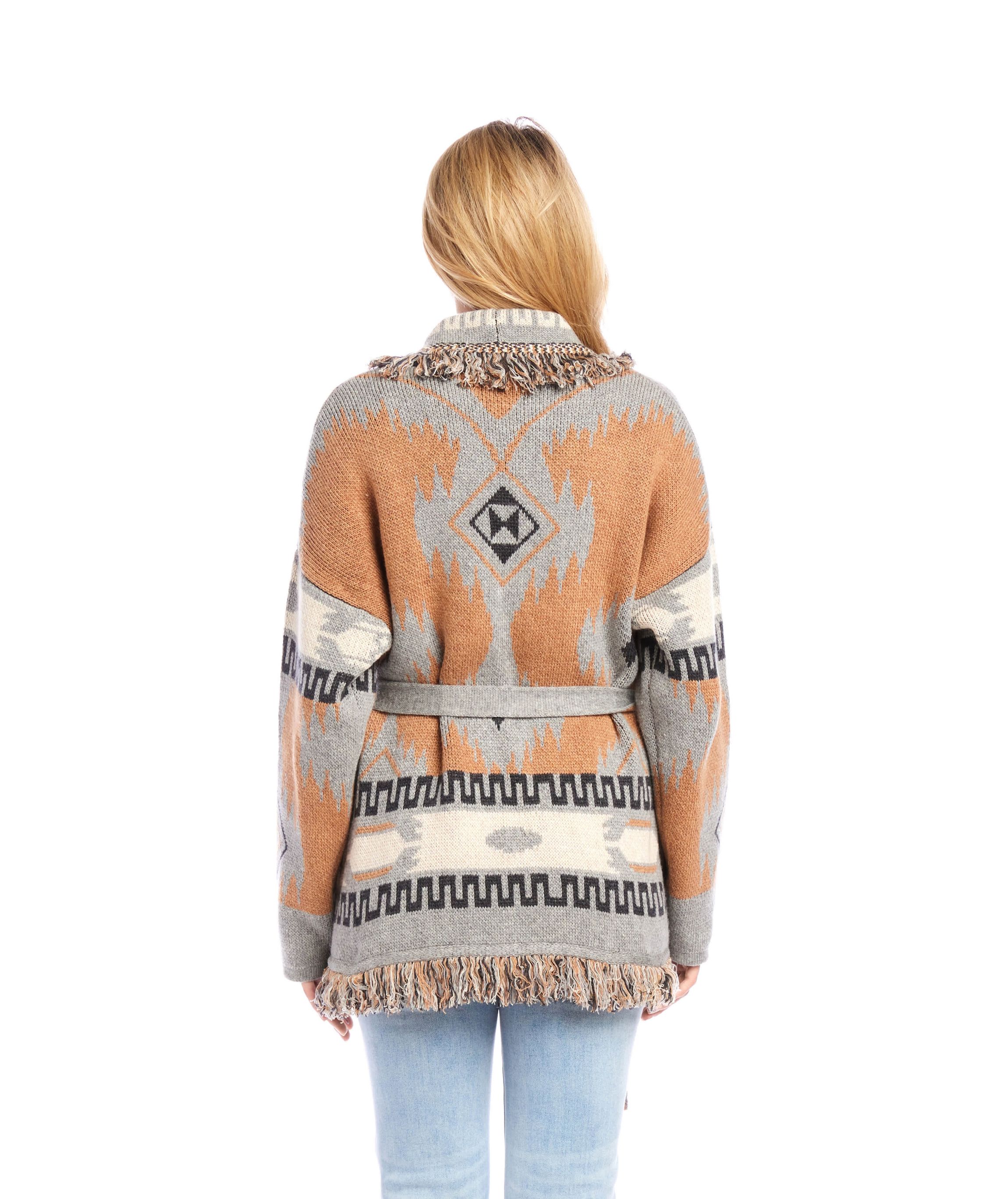 Fringe Cardigan Sweater